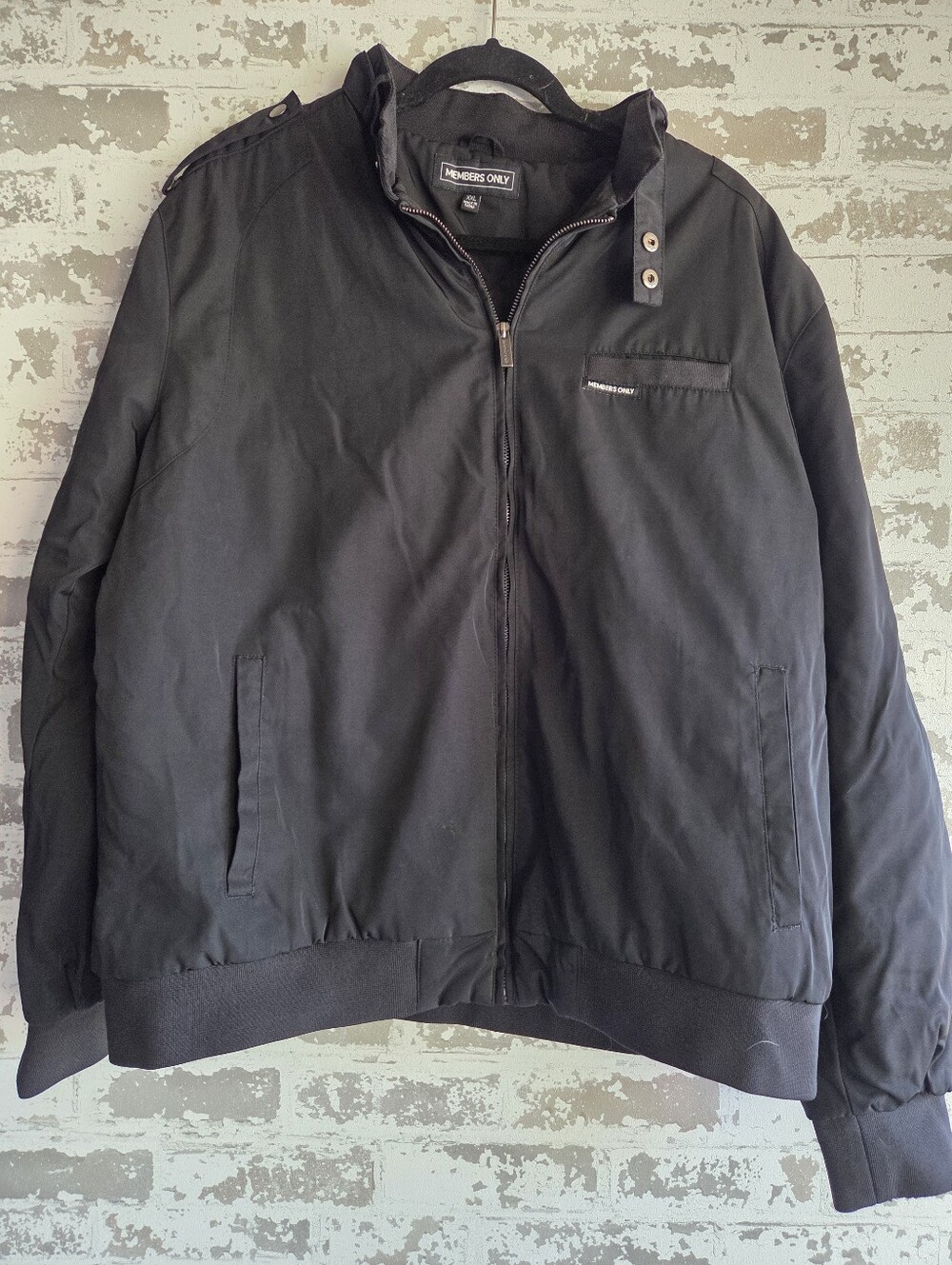 Members Only Classic Iconic Bomber Jacket Black XXL